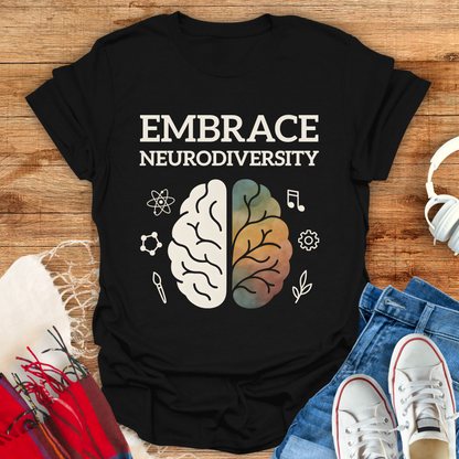 Embrace Neurodiversity Symbols T-Shirt