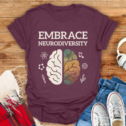Embrace Neurodiversity Symbols T-Shirt