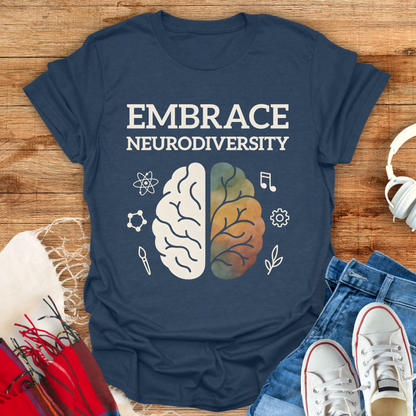 Embrace Neurodiversity Symbols T-Shirt