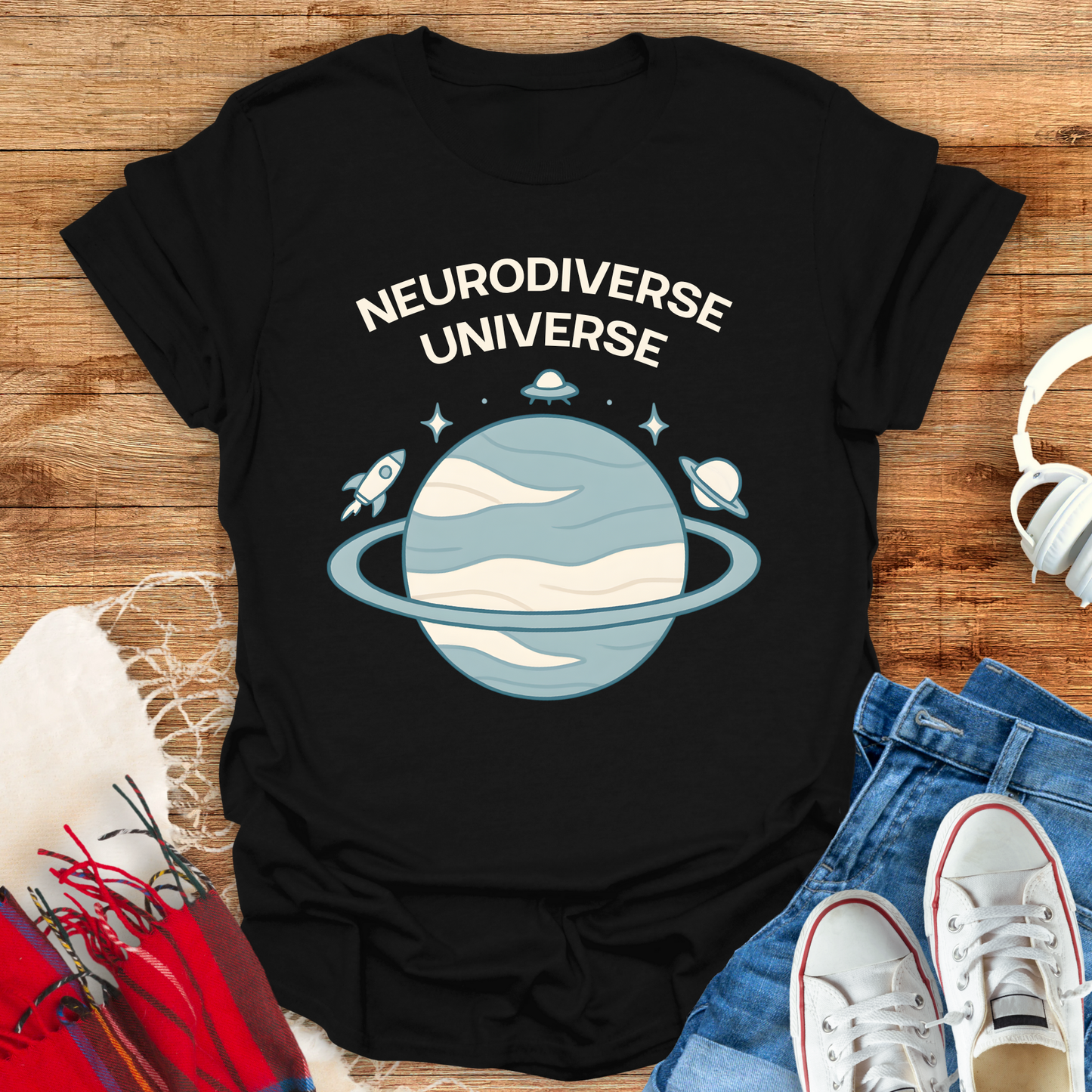 Neurodiverse Universe Planet T-Shirt