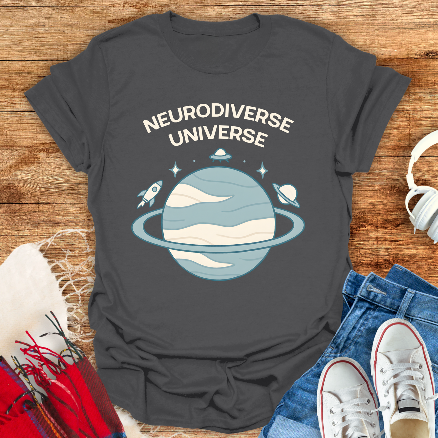 Neurodiverse Universe Planet T-Shirt