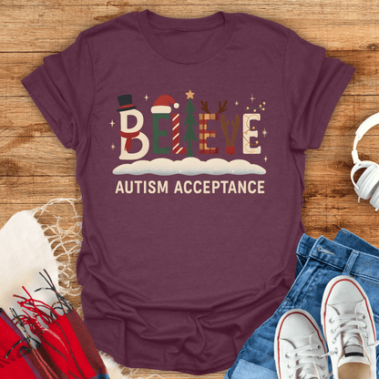 Believe Autism Acceptance T-Shirt