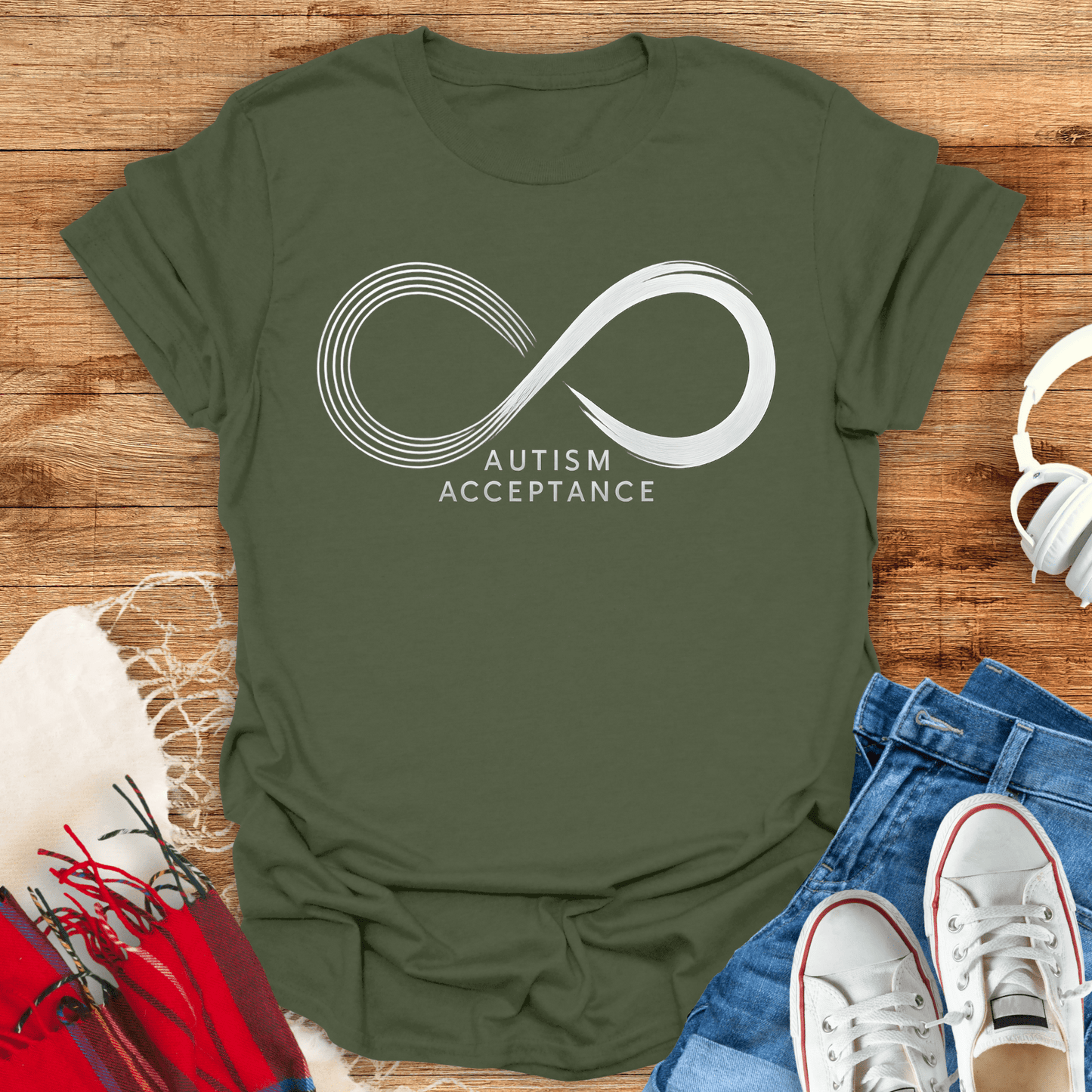 Autism Acceptance Gradient Infinity T-Shirt
