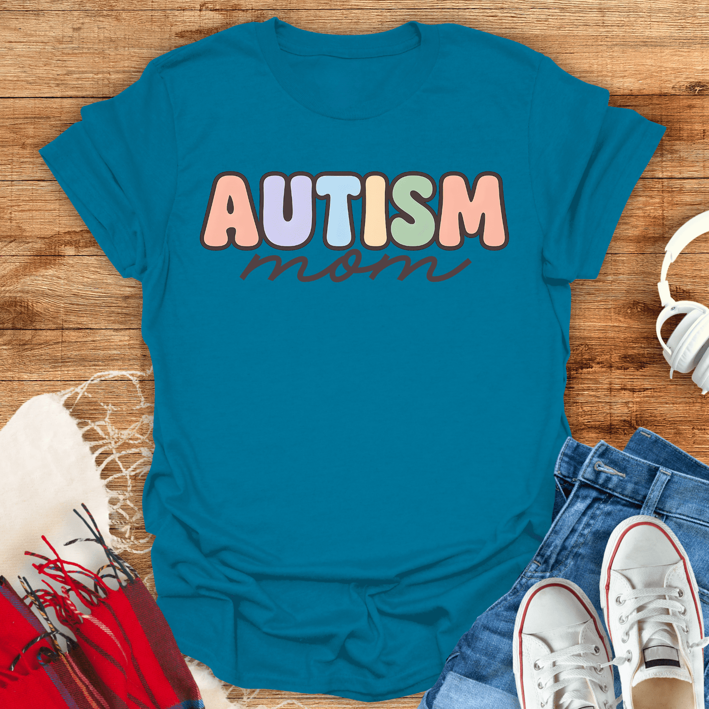 Colorful Autism Mom T-Shirt