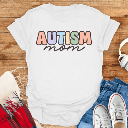 Colorful Autism Mom T-Shirt