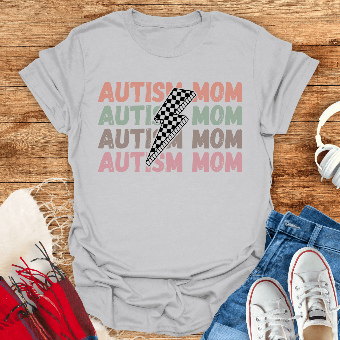 Autism Mom Lightning T-Shirt