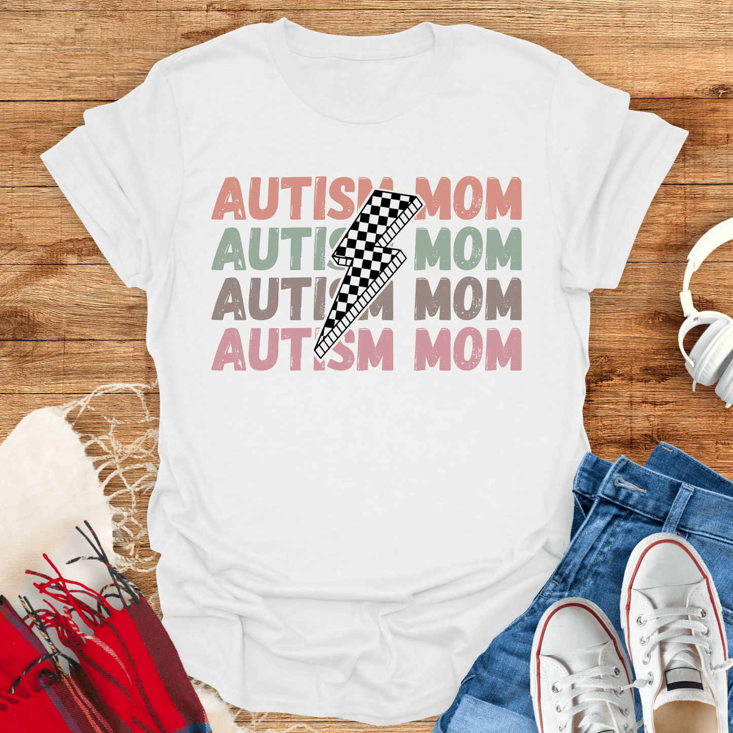 Autism Mom Lightning T-Shirt