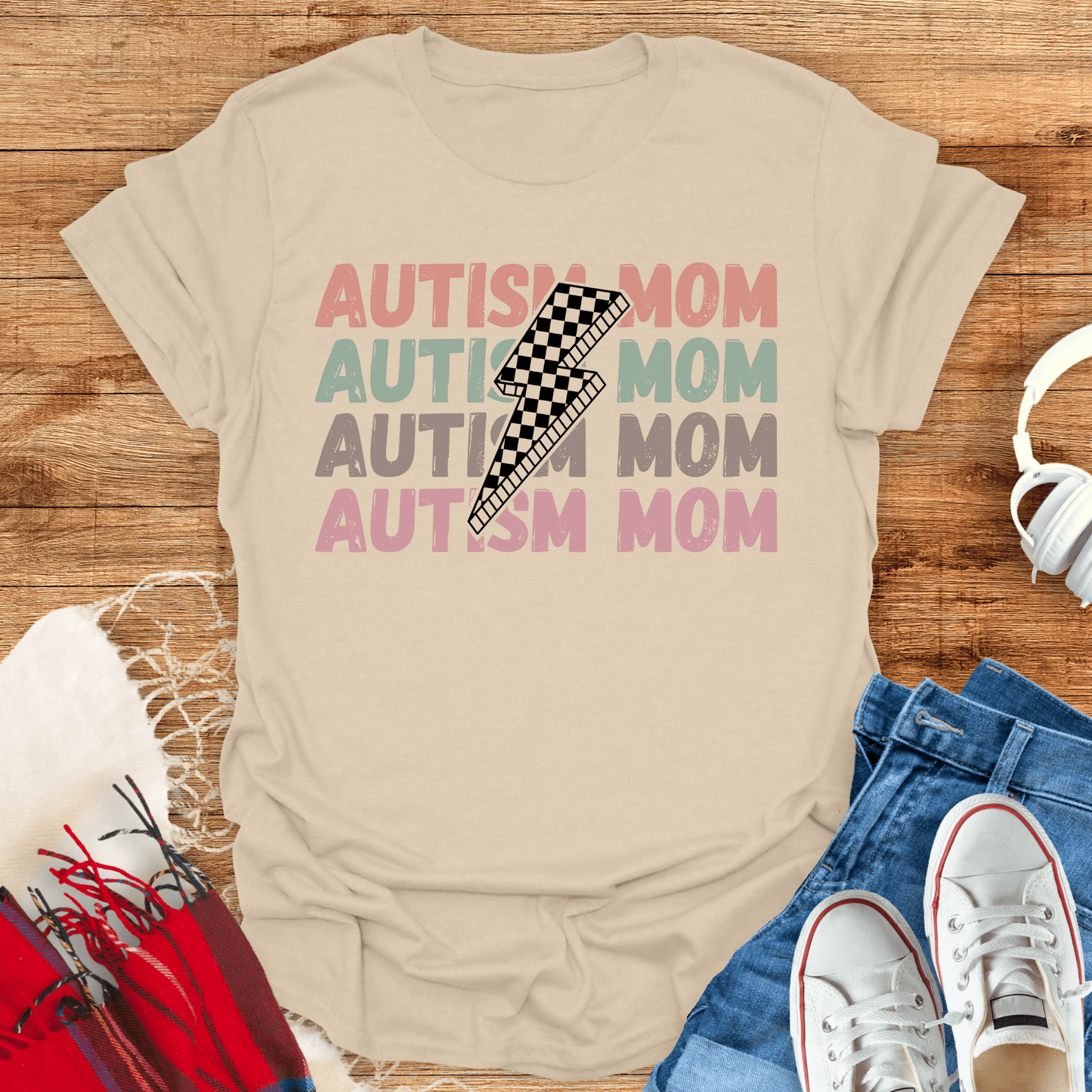 Autism Mom Lightning T-Shirt