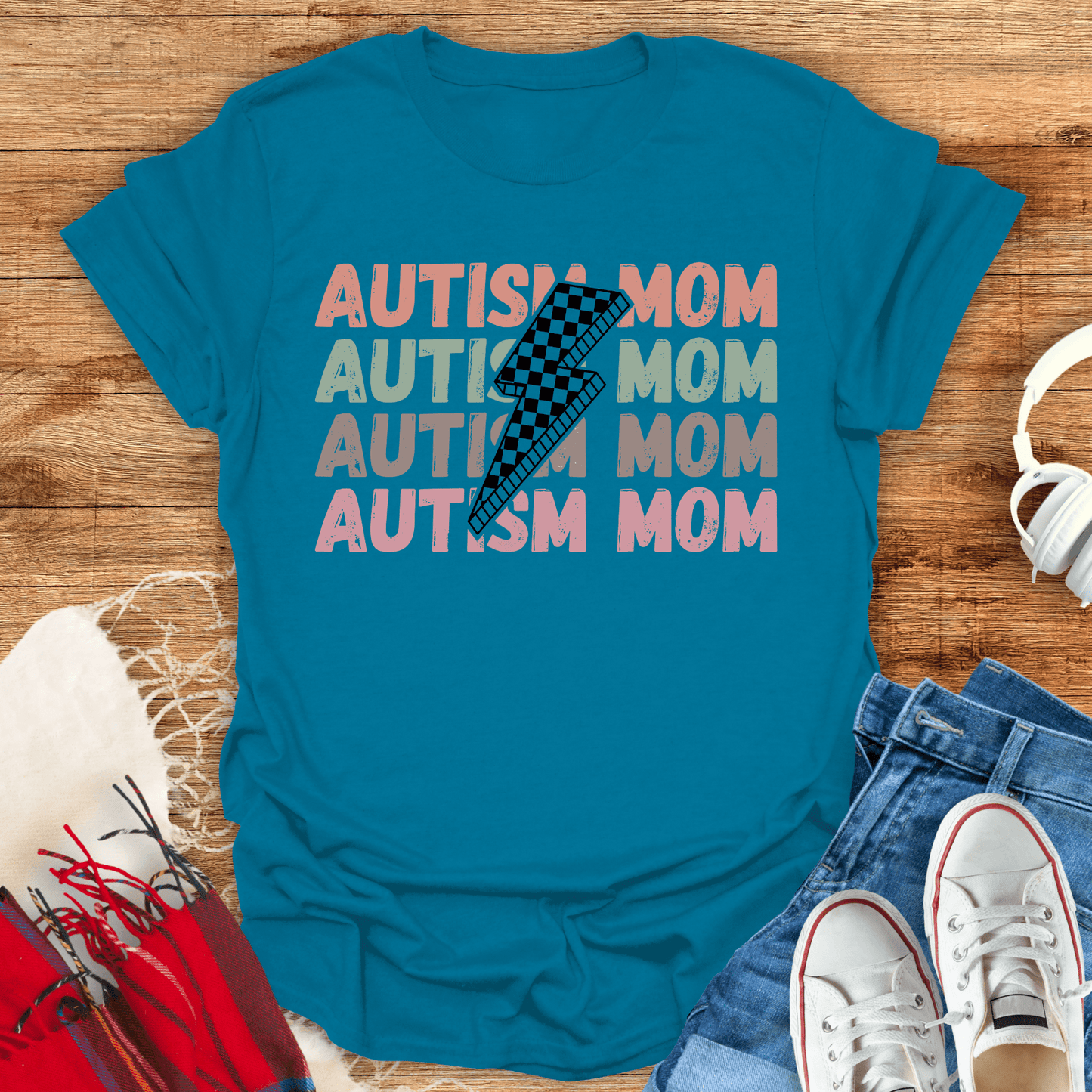 Autism Mom Lightning T-Shirt