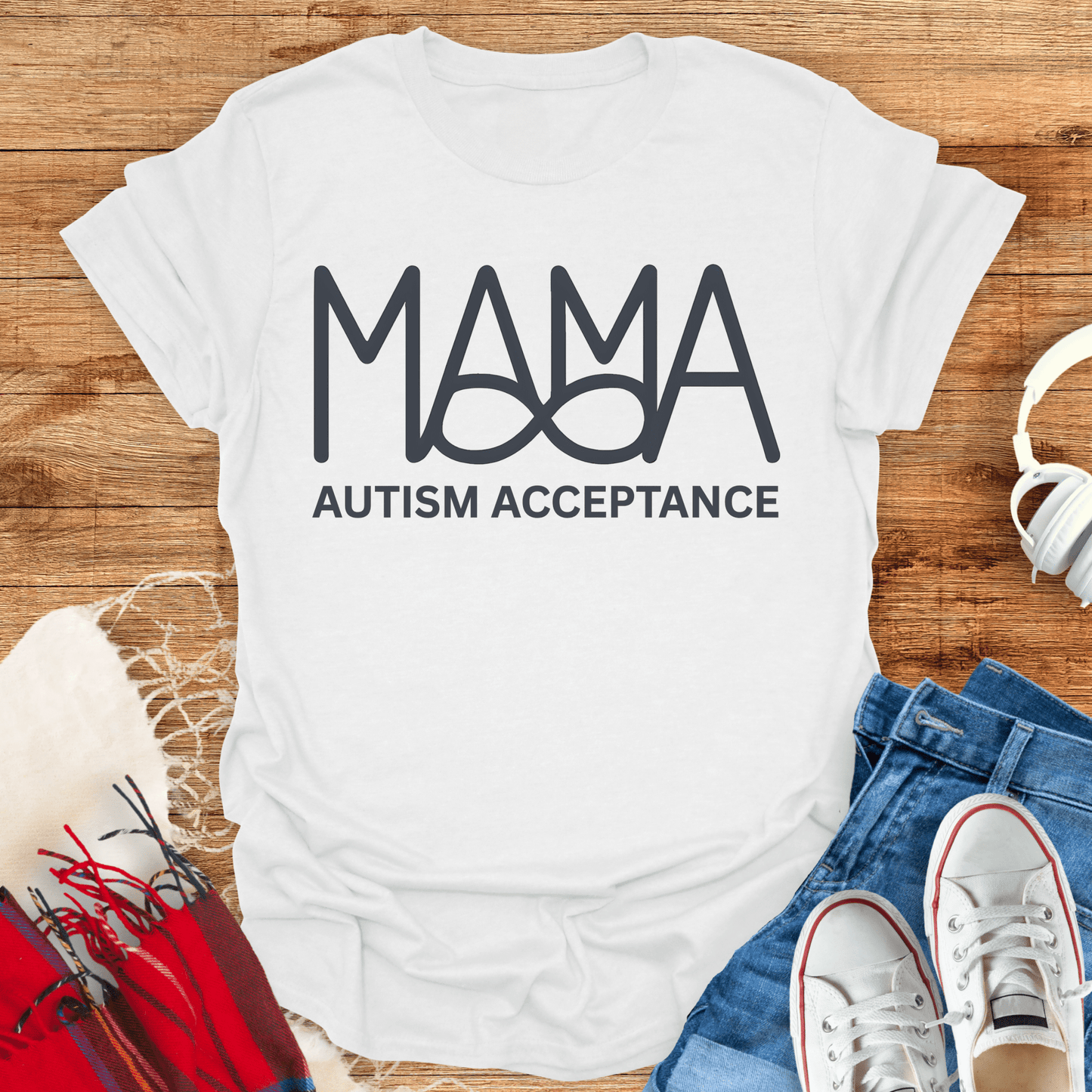 Mama Autism Acceptance T-Shirt