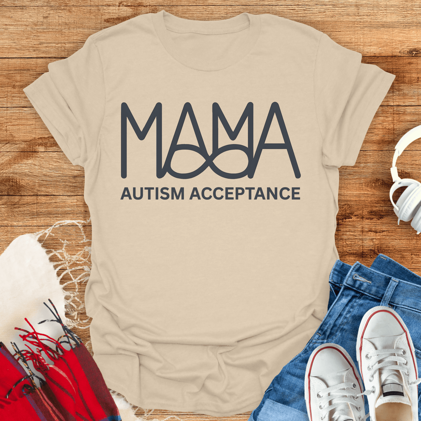 Mama Autism Acceptance T-Shirt