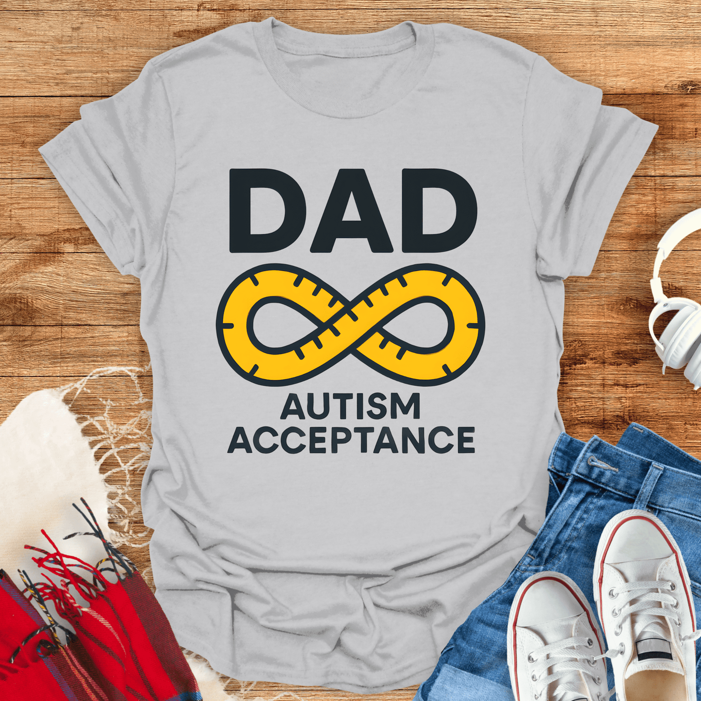 Dad Autism Acceptance T-Shirt