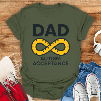 Dad Autism Acceptance T-Shirt