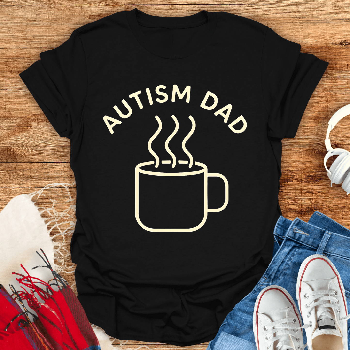 Autism Dad Coffee T-Shirt