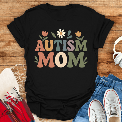 Autism Mom Flower T-Shirt
