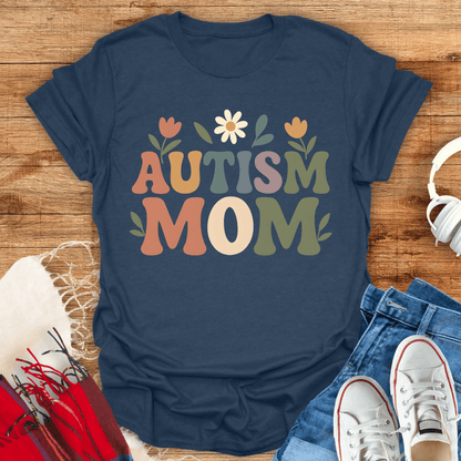 Autism Mom Flower T-Shirt