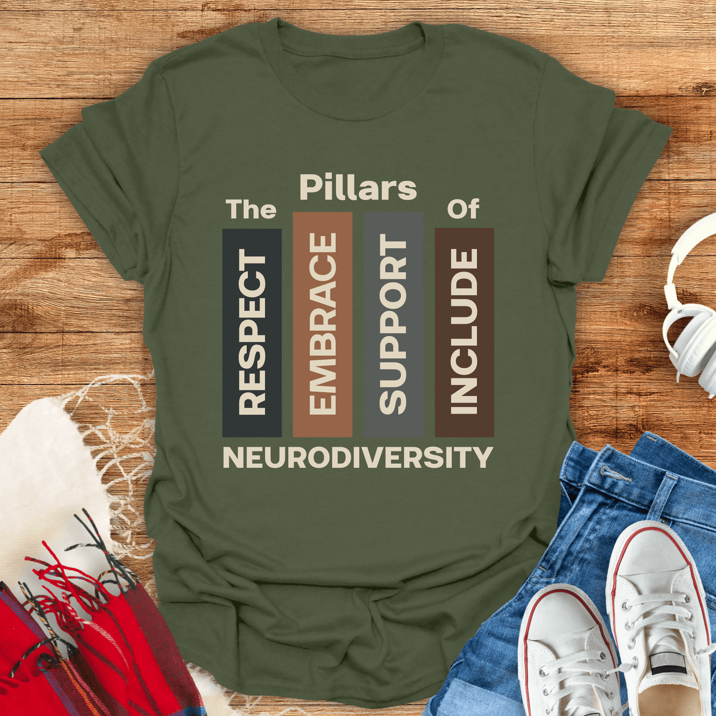 Pillars Of Neurodiversity T-Shirt
