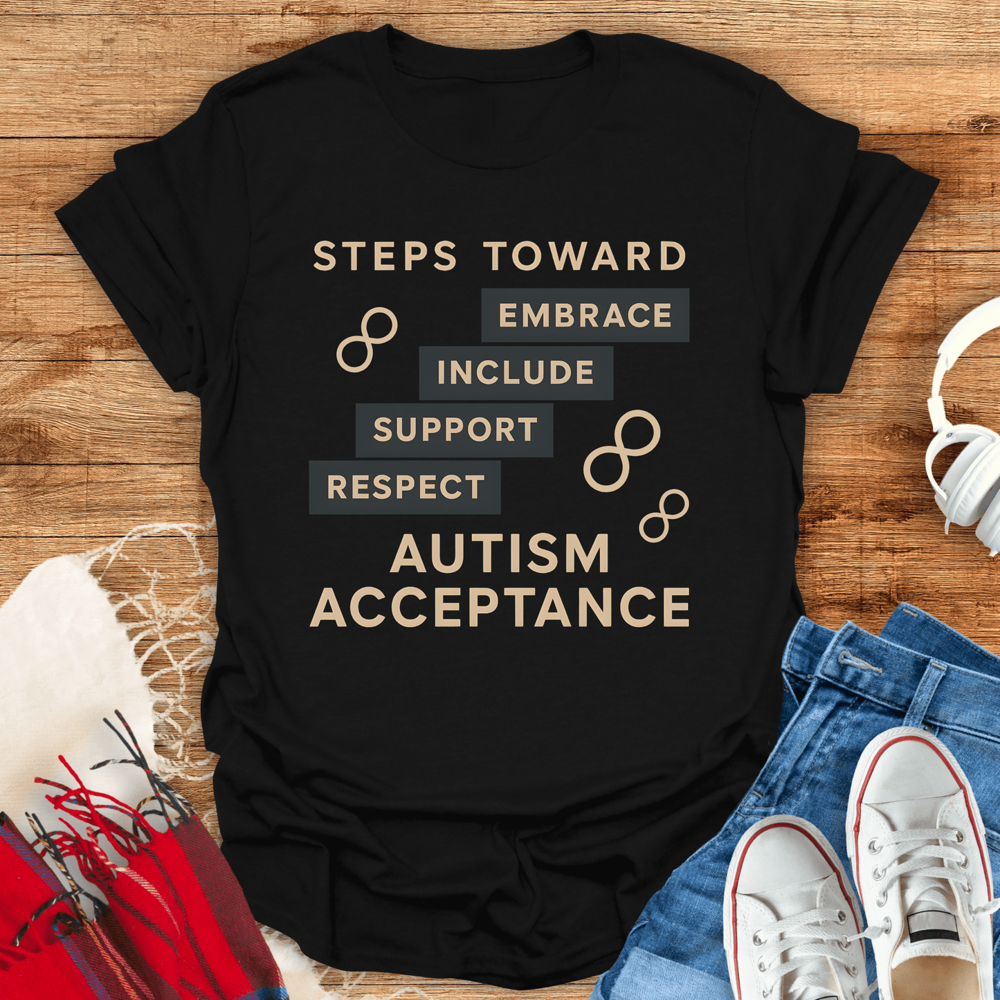 Steps Towards Autism Acceptance T-Shirt