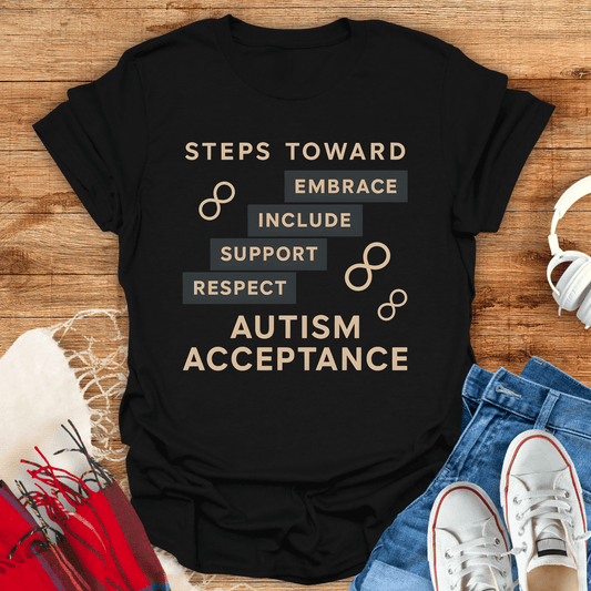 Steps Towards Autism Acceptance T-Shirt