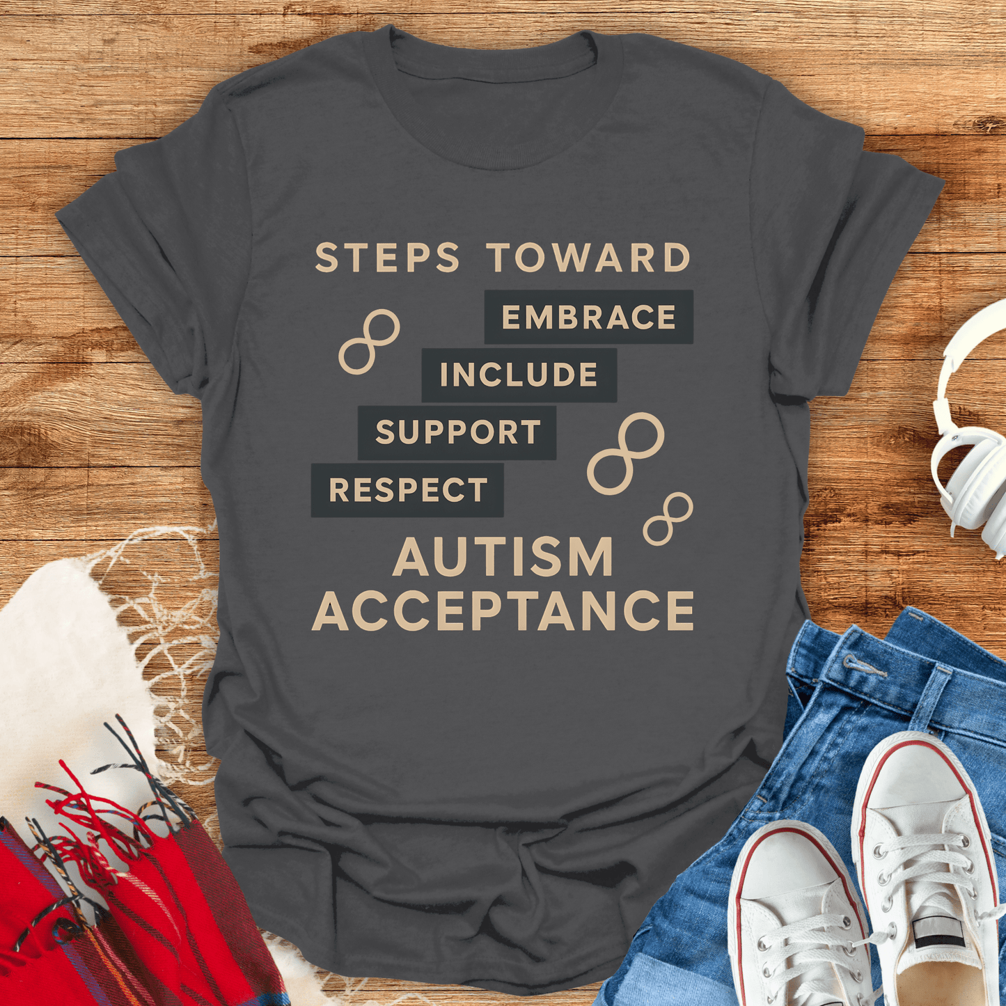 Steps Towards Autism Acceptance T-Shirt
