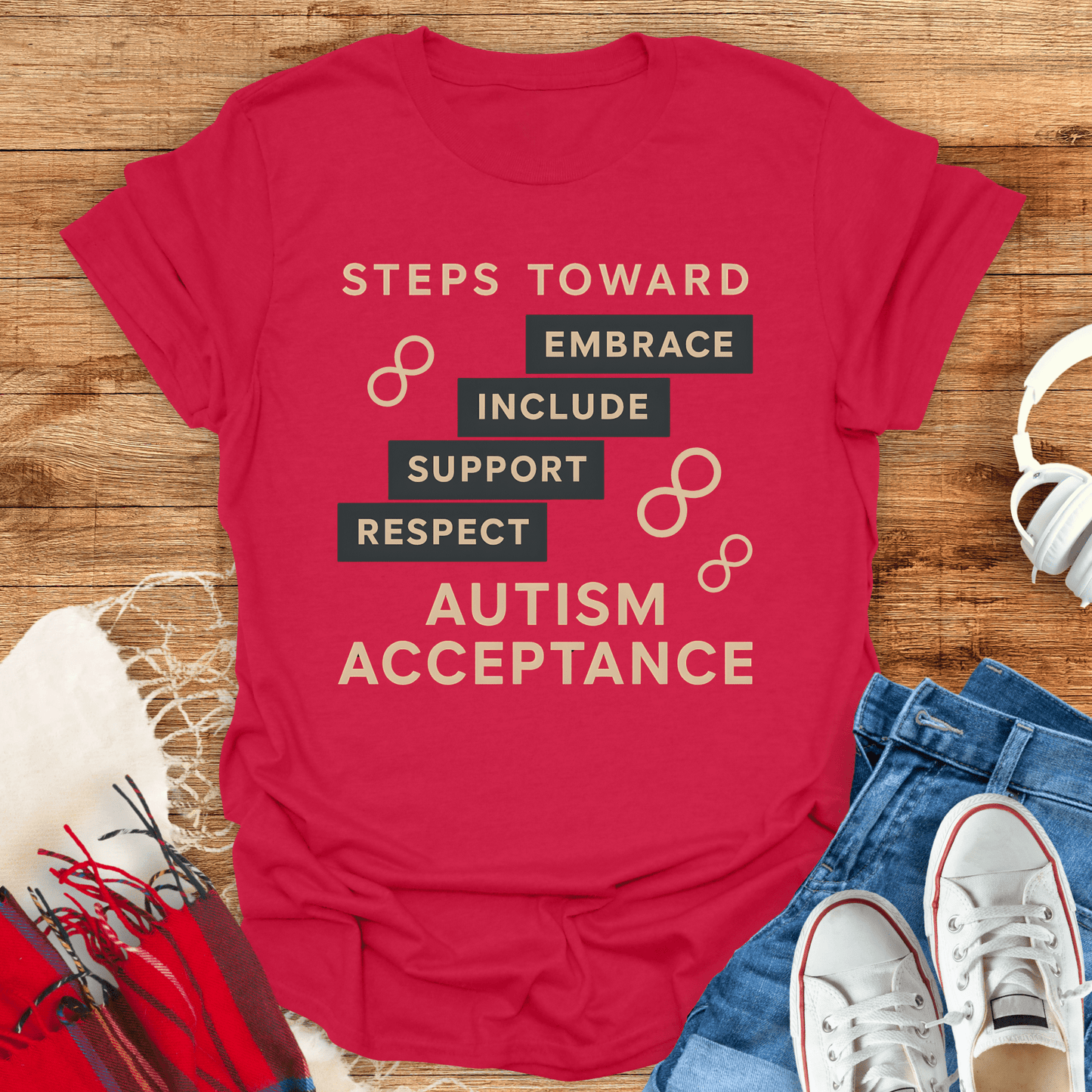 Steps Towards Autism Acceptance T-Shirt