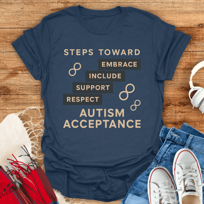 Steps Towards Autism Acceptance T-Shirt